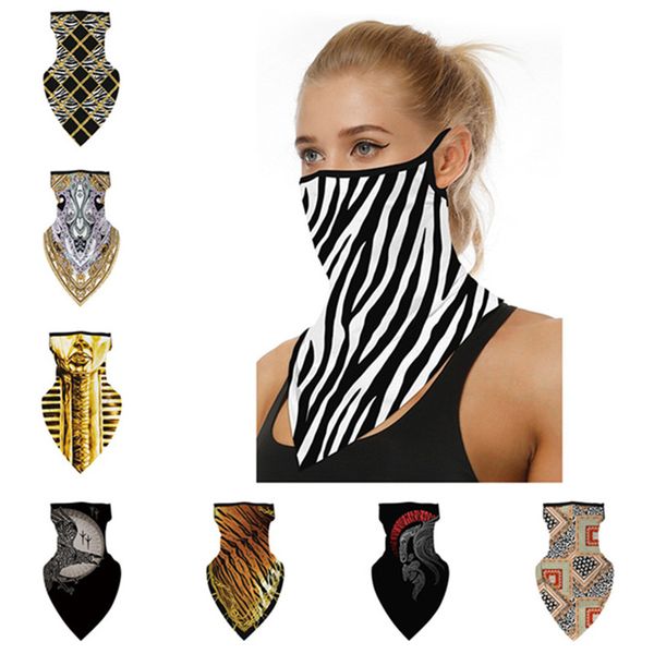 

fashion face mask cycling scarf digital printing sports bandanas dustproof anti-uv face masks triangle scarves men women face mask, Red;brown