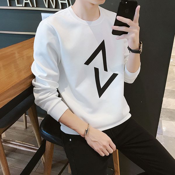 

wei yi men's new coat in autumn and winter 2019 tide brand long sleeve pullover streetwear, Black
