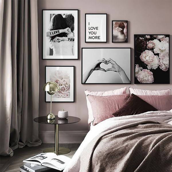 

blooming flowers poster love quote wall art pictures posters and prints canvas painting room decore nordic decoration home