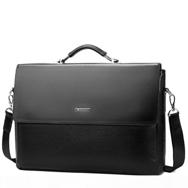 

designer-men bags business briefcase luxury messenger handbags male lapbag office black brown leather handbags men briefcase