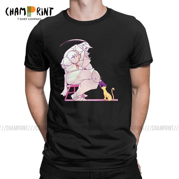 

novelty alphonse elric fullmetal alchemist t-shirts men t shirts brotherhood pride anime edward tee shirt plus size clothing