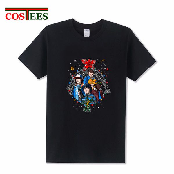 

2018 new designer tv show animated series camiseta stranger things t shirt men streetwear shirt adventure tee men's t-shirt