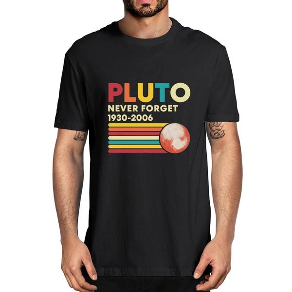 

pluto never forget 1930 2006 2020 fashion summer vintage men's t shirt