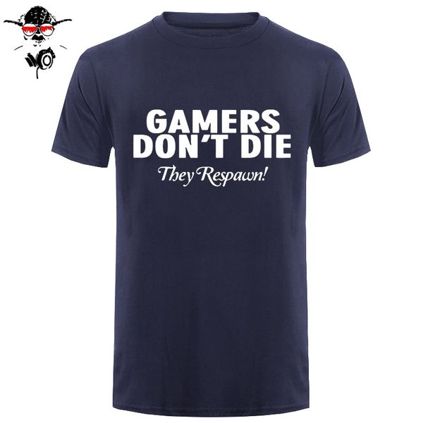 

summer gift for gamers dota2 wow gamers don't die men t shirts casual slim fit 100% cotton tee hip hop style