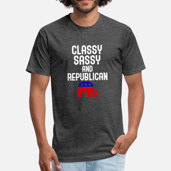 

classy sassy and republican t shirt men printed short sleeve s-3xl slim cute fashion spring autumn letters shirt