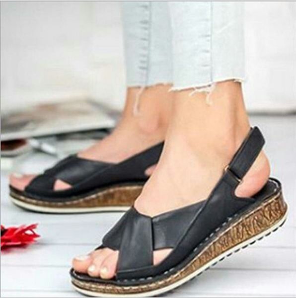 

fashion sandals women shoes sandals comfort summer flip flops, Black