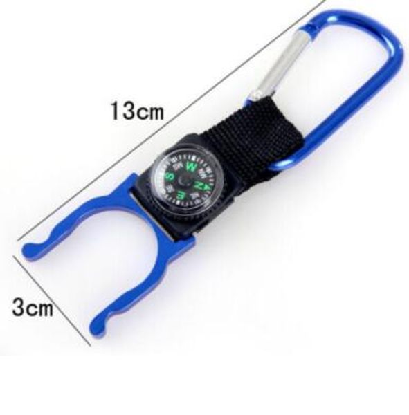 

2019 new new compass outdoors camping carabiner with water bottle clip holder buckle outdoor tools ing