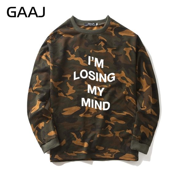 

gaaj новый бренд камуфляж толстовка флис камуфляж бренд мужской casual скейтборд человек, Black