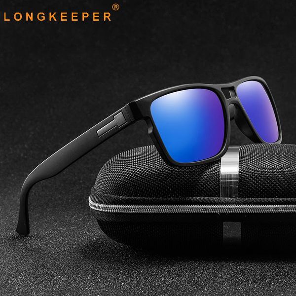 

longkeeper мень поляризованные очки марка зеркало вождения солнцезащитные очки водителя shades очки uv400 hombre, White;black