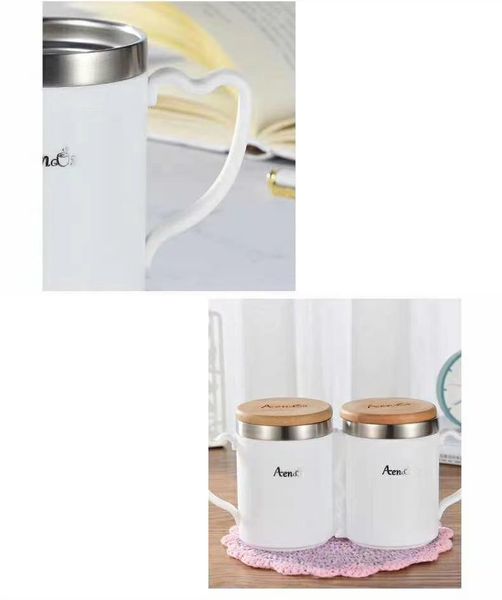 

2pcs couple mug vacuum cup stainless steel mug coffee cup tea water cup couple mug large capacity drinkware wedding birthday ch