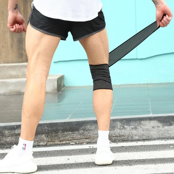 

bandage tape sport knee support strap guard compression protector for outdoor ankle leg wrist wrap sportswear accessories, Black;gray