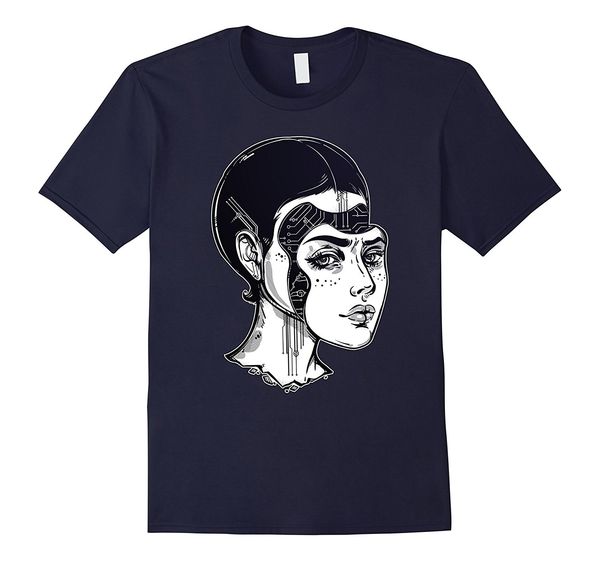 

2019 мода горячие продажи искусственный интеллект tshirt - научно-ai чужеродные cyborg tee tee рубашки