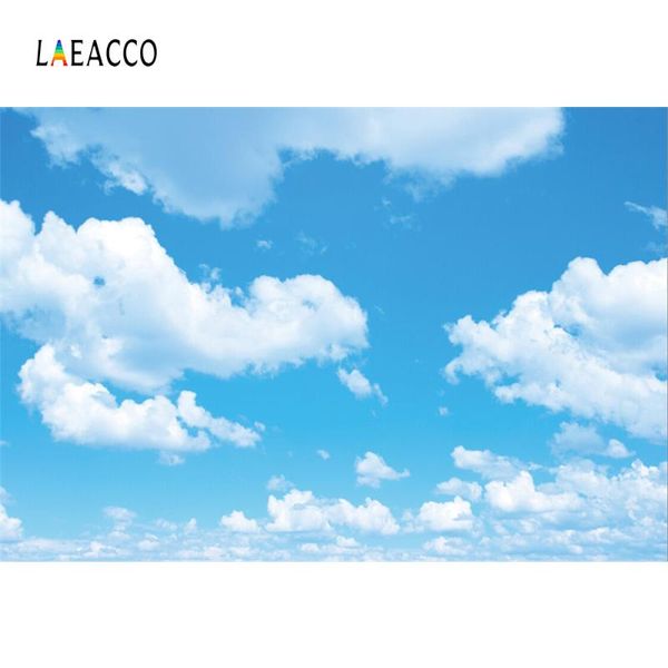 

background material laeacco blue sky cloudy party wallpaper home decor baby natural scenic pography backgrounds po backdrops for studio