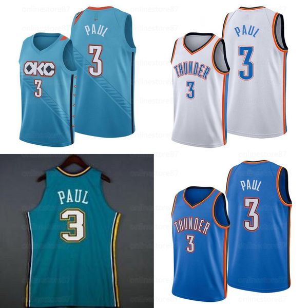 

ncaa vintage chris paul men's basketball jerseys color white black sewing embroidered jersey