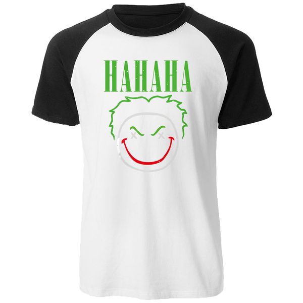

bat joker raglan mens t shirts 2019 summer cool short sleeve t-shirt cotton hip hop tees harajuku streetwear