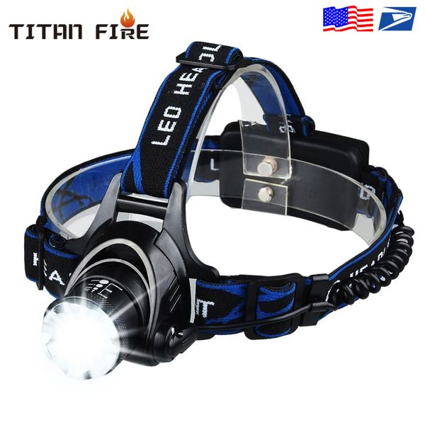 

led headlamp fishing headlightt6 3 modes zoomable lamp waterproof head torch flashlight head lamp use 18650