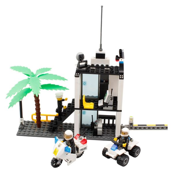 

kid toys building blocks police secure the post puzzle assemble blocks toys both boy and girl