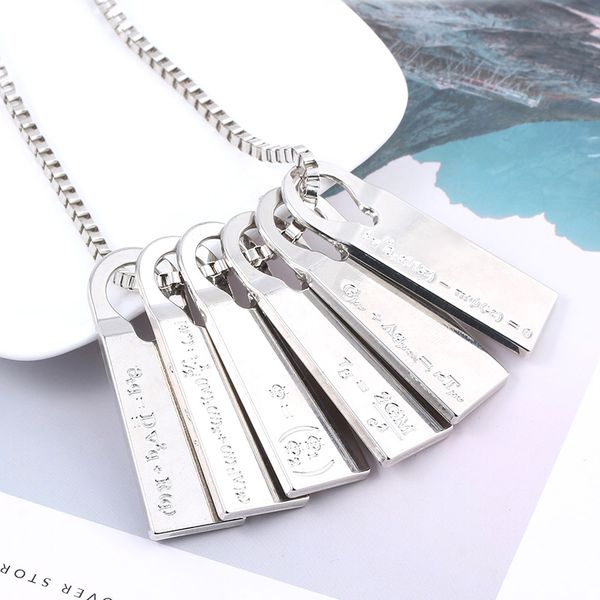 

2019 new death stranding cosplay necklace norman reedus fomulas necklace alloy plate cosplay metal pendant for jewelry, Silver