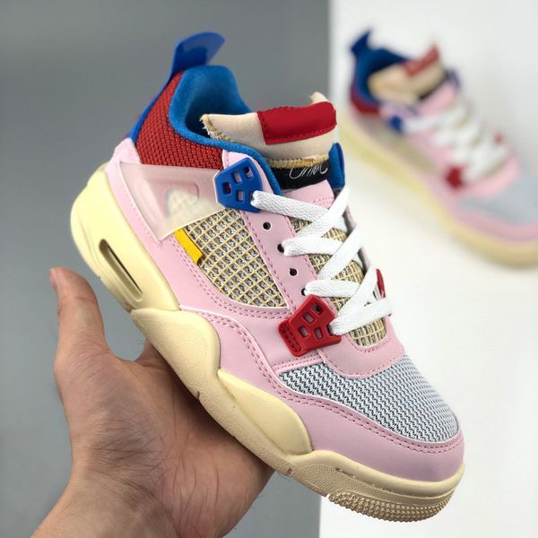 

2020 new release union la x 4s womens basketball brigade blue light fusion red pink jumpman 4 iv sports sneakers trainers des chaussures