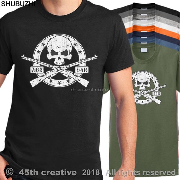 

mosin nagant m91/30 crossbones men t-shirt - m9130 9130 rifle 7.62x54r skull t shirt clothing cotton harajuku tee shirts sbz5429