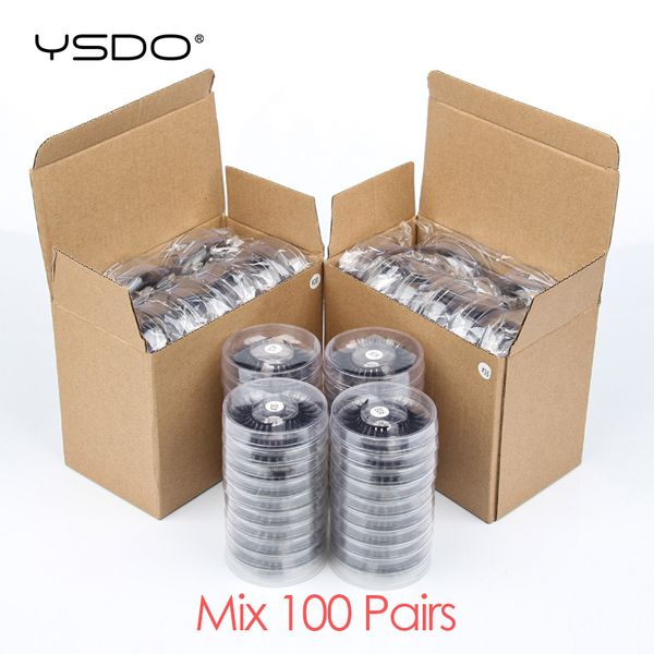 

false eyelashes ysdo lashes wholesale 20/30/40/50/100 pairs 3d mink makeup thick bulk natural wispy
