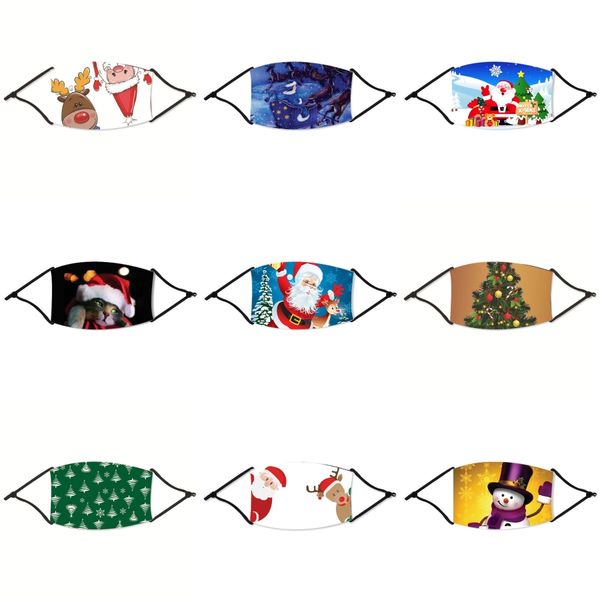 

solid color cotton cloth washable mouth face er student pm2.5 dustroof outdoor christmas masks for children with filter pocket 20*12cm ff#98, Black