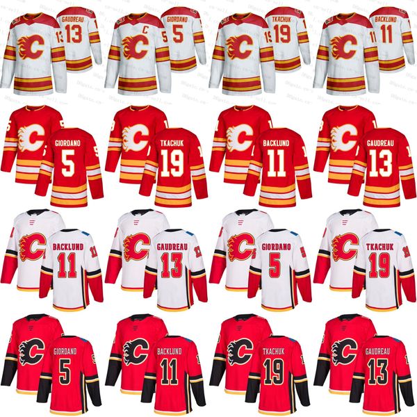 

mens calgary flames 2019 heritage classic hockey jersey matthew tkachuk mikael backlund giordano johnny gaudreau home away third, Black;red