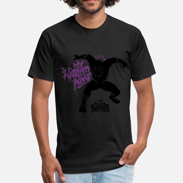 

marvel black panther movie king purple graffiti me t shirt men custom short sleeve size s-3xl gents interesting casual spring autumn