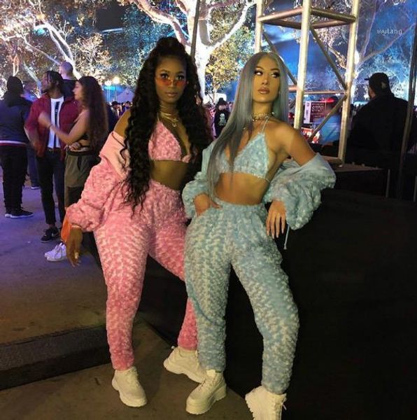

velvet tracksuits slim long sleeved zipper hooded casual long pants fashion womens clothing womens designer rose, White