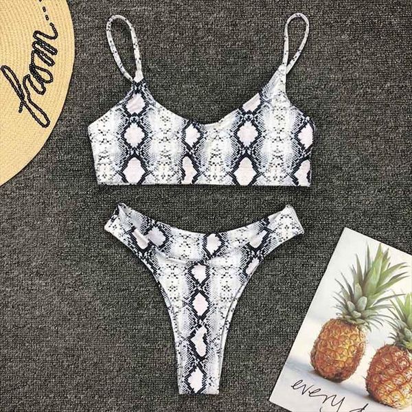 

brand animal print bikini bathing suit swimwear women female push up bodysuit swimsuit newest, White;black