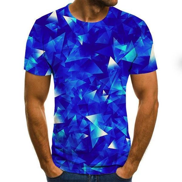 

3d t -shirt men 's irregular pattern printed summer t -shirt fun shape pattern 3d print shirts hippie horror harajuku men clothing