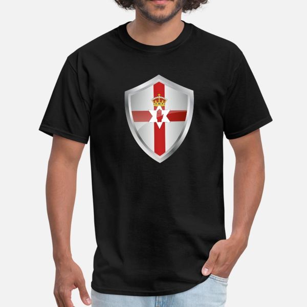 

герб северной ирландии тенниска мужчины customize футболка crew neck сплошной цвет graphic повседневная рубашка spring trend