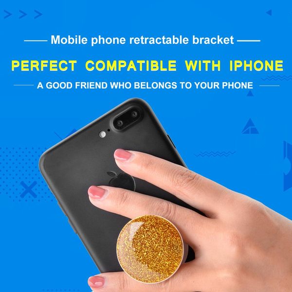 

cgjxsexplosion round flash powder telescopic lazy mobile phone multi -function car hook bracket