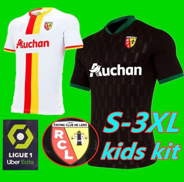 

kids men 2021 rc lens soccer jerseys gradit fortes cahuzac perez 2020 2021 rc lens maillot de foot camisa de futebol men's football shi, Black;yellow