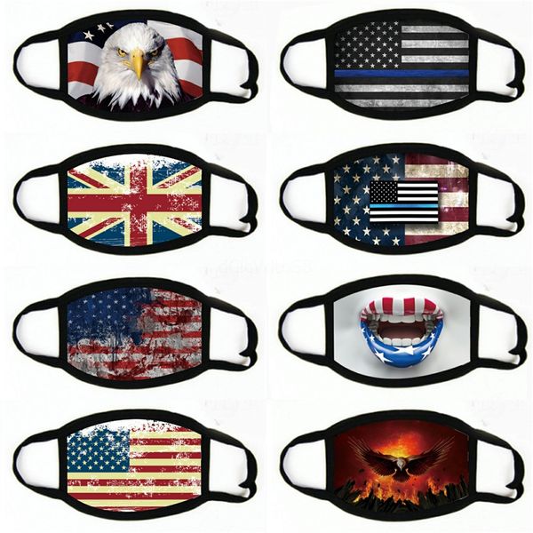 

face mask 2020 american election dustproof protective masks us flag cycling mask#605, Black