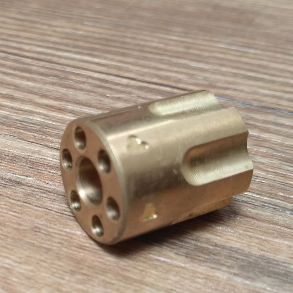 

edc brass lanyard bead pendant parachute cord knife tool zipper pull revolver cylinder bead gear #zldz01