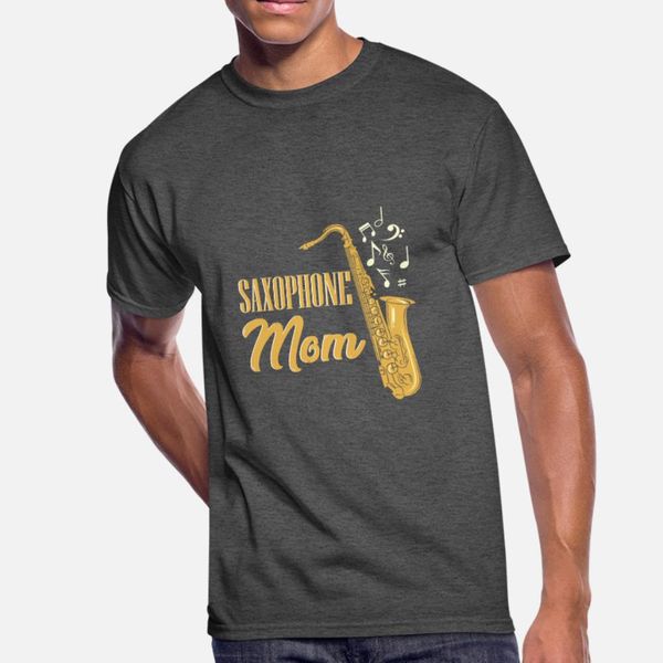 

saxophone mom sax musician t shirt men printing 100% cotton crew neck standard gift authentic spring autumn leisure shirt