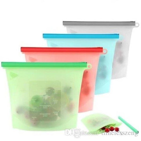 

reusable silicone food preservation bag vacuum sealer bags fridge storage container ing & heating for kitchen fresh