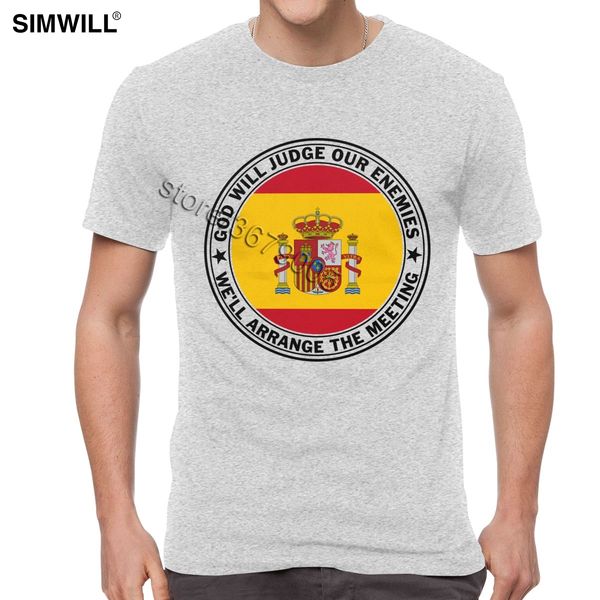 

mens spain t shirt circle personality national pride tee shirt short sleeves eco cotton print tshirts o neck slim fit clothes