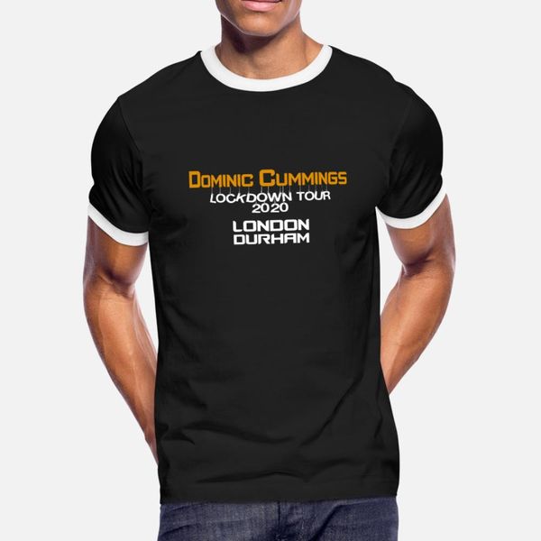

dominic cummings tour 2020 t shirt men printed 100% cotton plus size 3xl clothes loose breathable spring standard shirt
