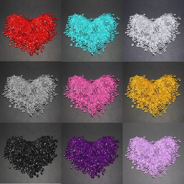 

1000 pcs diy handicraft material 4.5mm fake diamond confetti wedding table scatters mini acrylic crystal centerpiece party decor