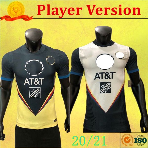 

player version 20 21 club america soccer jerseys 2020 2021 xolos de tijuana home third unam guadalajara chivas kit jersey football shirts m3, Black;yellow
