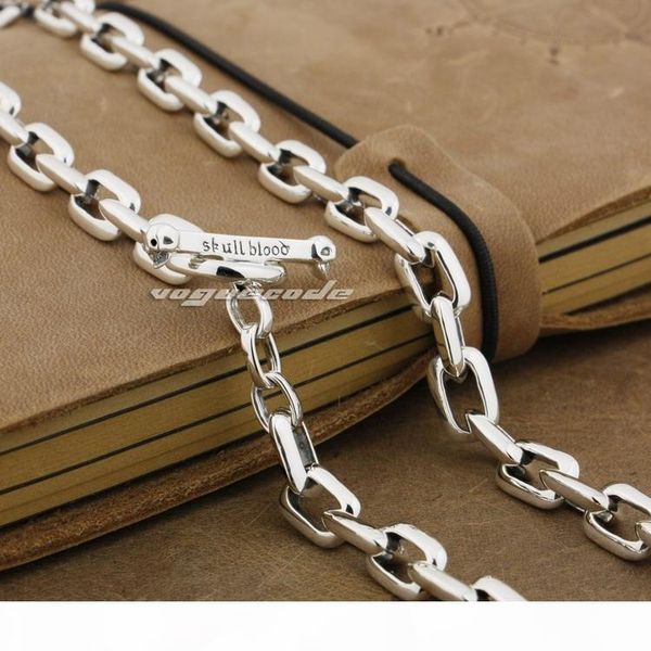 

925 sterling silver mens biker rocker necklace 8w007n punk jewelry customize length unique gift