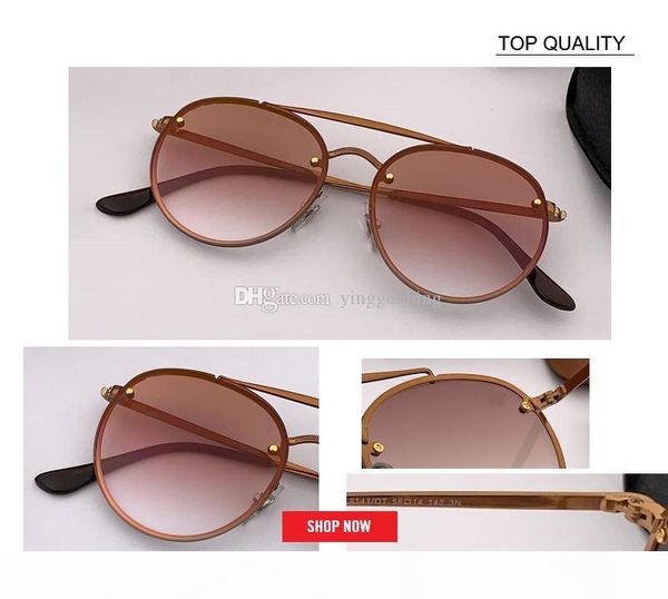 

fashion women sunglasses famous sun glasses big brand uv400 metal round frames wholesale factory rd3614 cool oculos fafas, White;black