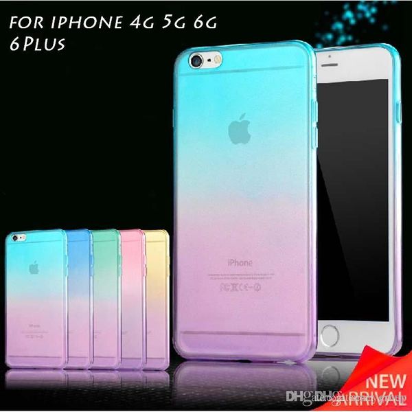 

cases for iphone 11 pro xs max xr 8 7 6s plus candy colors gradient soft tpu clear transparent skin protective for iphone 6 iphone cases
