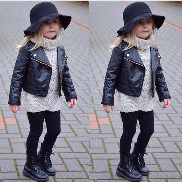 

clearance new fashion spring and autumn and the wind pu leather leather coat boys and girls short children jacket outwear boys coat