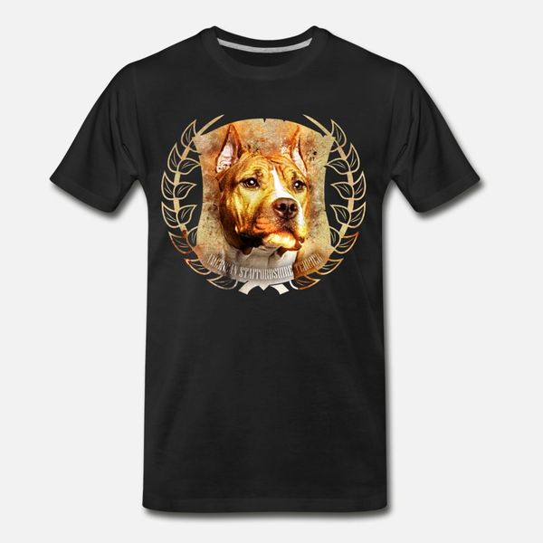 

american staffordshire terrier amstaff t shirt men customize cotton o-neck slim crazy funny casual summer style outfit shirt