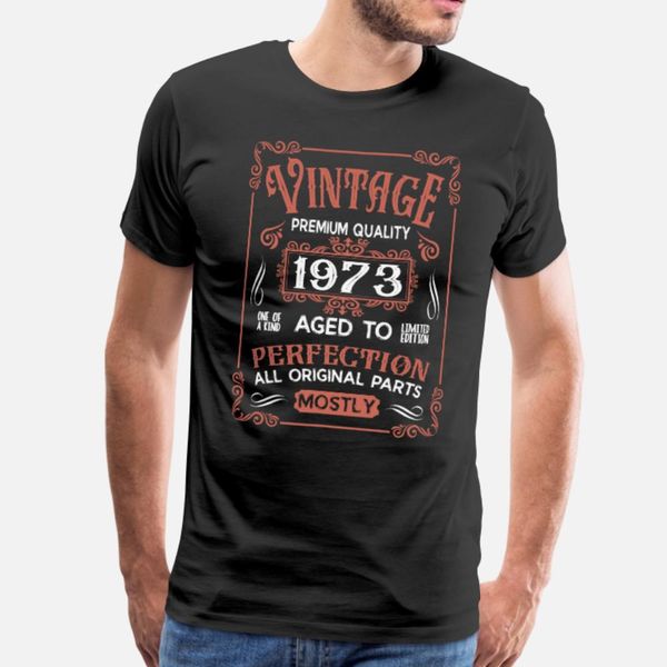 

birthday born in 1973 t shirt men create cotton round neck clothing anti-wrinkle casual spring autumn outfit shirt