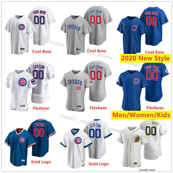 

2020 новых мужчин леди дети 9 хавьер baez 14 ernie banks 17 kris bryant 44 anthony rizzo 40 willson contreras 46 крейг кимбрел джон лестер, Blue;black