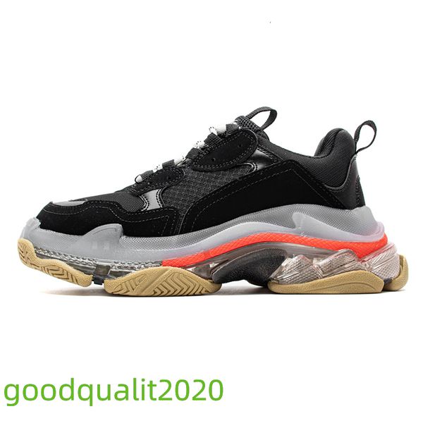 

women men track shoe dad casual shoes crystal bottom triple s leisure shoes sneakers for men vintage old grandpa trainer chaussures with box